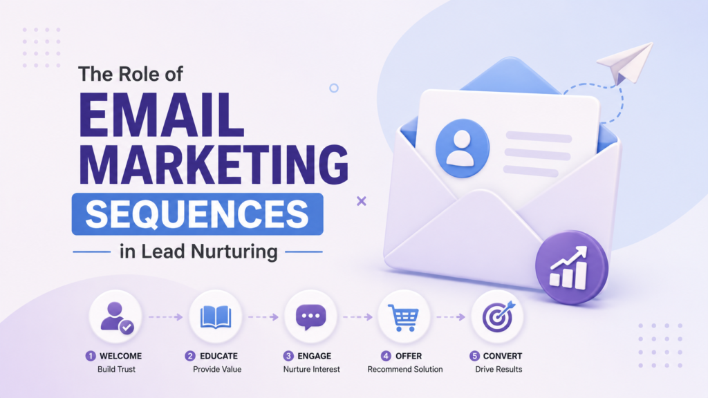 Email marketing sequence infographic
