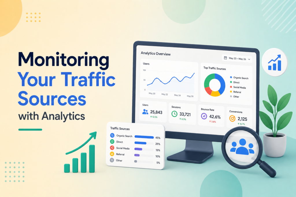 Monitoring web traffic with analytics