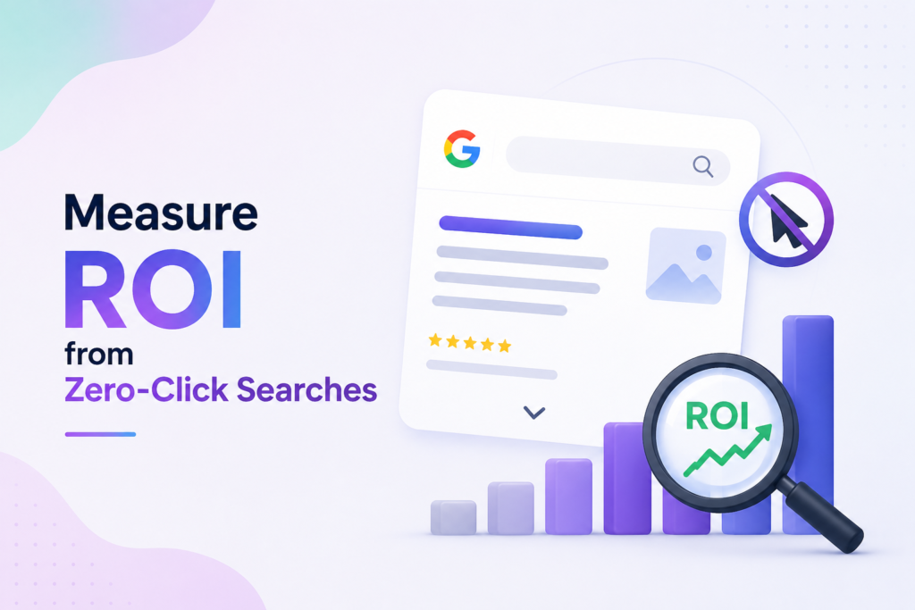 Measuring ROI from zero click searches